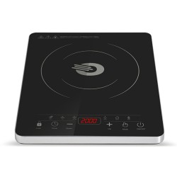 Orava VP-22i indukční varná deska, 2000 W, 9 volitelných stupňů, LED displej, 50 dB, časovač, digitální ovládání, černá