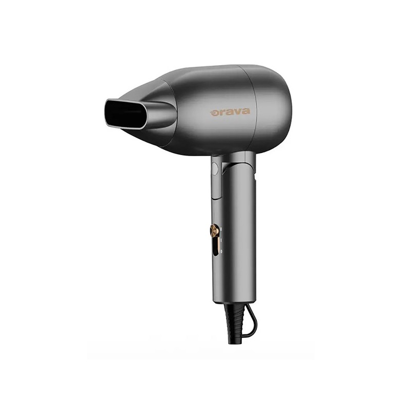Orava HD-407 cestovní fén, 1300 W, sklápěcí rukojeť, keramická mřížka, 2 stupně výkonu