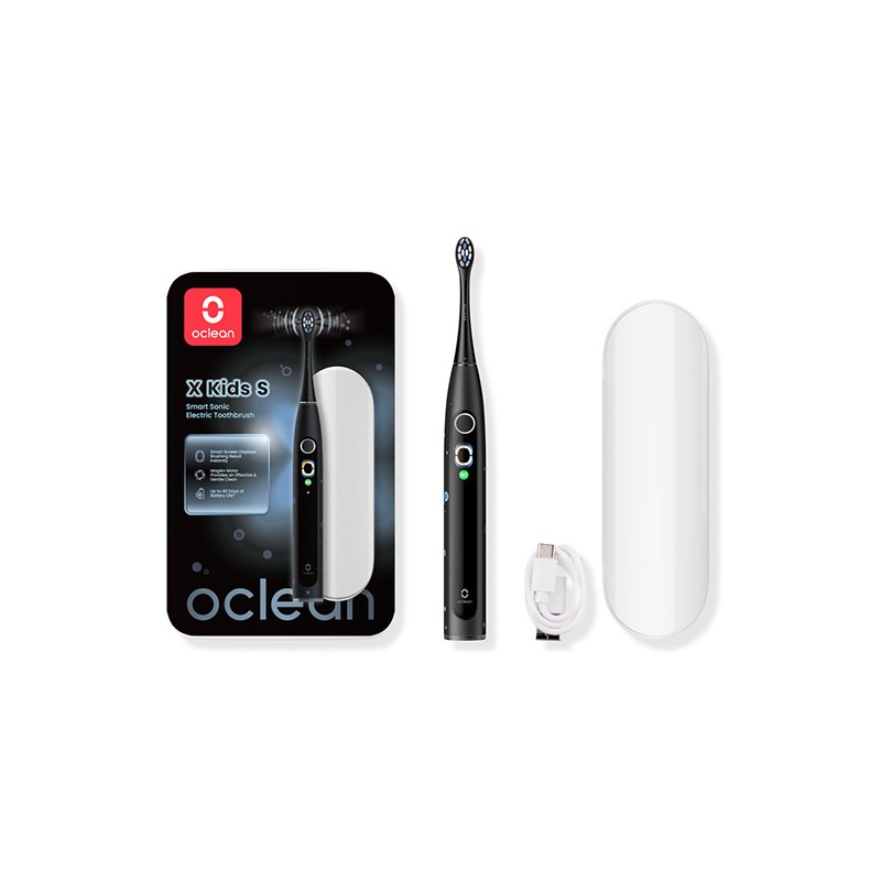 Oclean set sonický kartáček a pouzdro X Kids S, černý