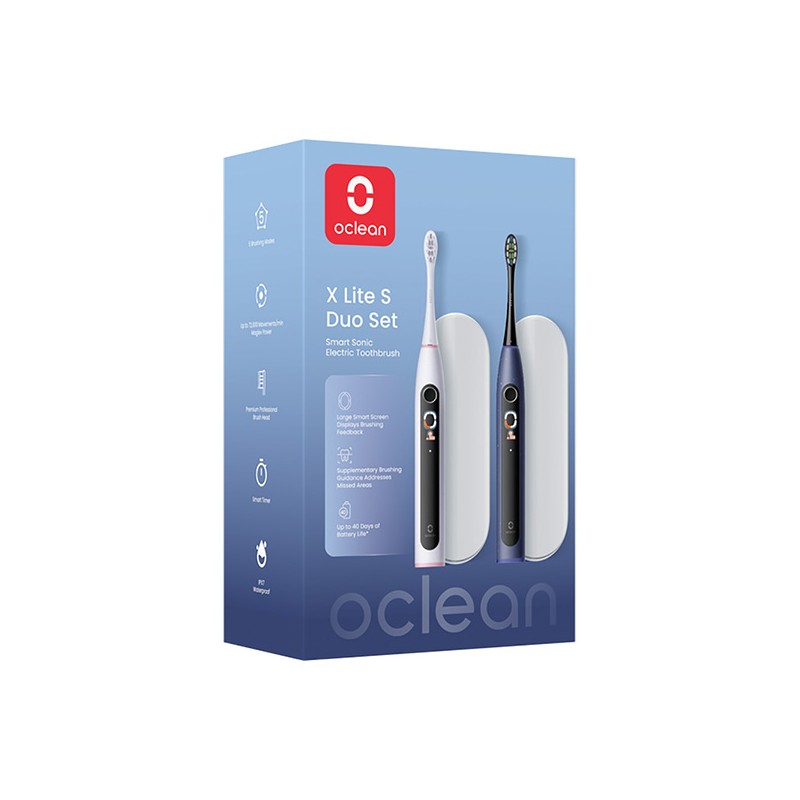 Oclean set sonických kartáčků X Lite Set DUO, tmavě modrý+šedý