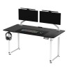 ULTRADESK UPLIFT Pracovní stůl 160X75 cm, 72-118 cm, bílá-černá