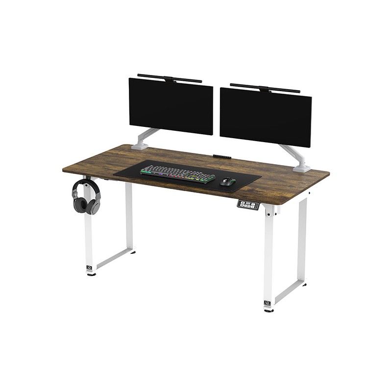 ULTRADESK UPLIFT Pracovní stůl 160x75 cm, 72-118 cm, bílá-hnědá