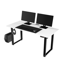 ULTRADESK UPLIFT Pracovní stůl 160x75 cm, 72-118 cm,černá-bílá