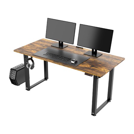 ULTRADESK UPLIFT Pracovní stůl 160x75 cm, 72-118 cm, černá-hnědá