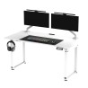 ULTRADESK UPLIFT Pracovní stůl 160x75 cm, 72-118 cm, bílá-bílá