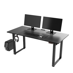 ULTRADESK UPLIFT Pracovní stůl 160X75 cm, 72-118 cm,černá-černá