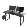 ULTRADESK UPLIFT Pracovní stůl 160X75 cm, 72-118 cm,černá-černá