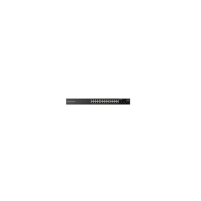 Grandstream GWN7803 L2+ Managed Network Switch 24x 1Gb RJ45, 4x SFP, DHCP, QoS, VLAN