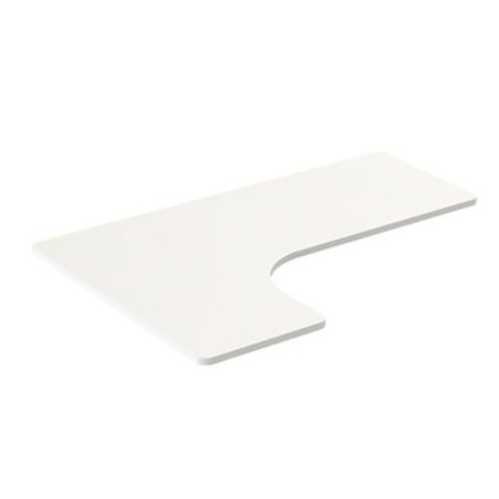 Powerton ERGO EDGE TOP Deska stolu rohová 160x110-60x2,5 cm, bílá - POšKOZENý PřEPRAVNí OBAL