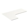 Powerton ERGO EDGE TOP Deska stolu rohová 160x110-60x2,5 cm, bílá - POšKOZENý PřEPRAVNí OBAL