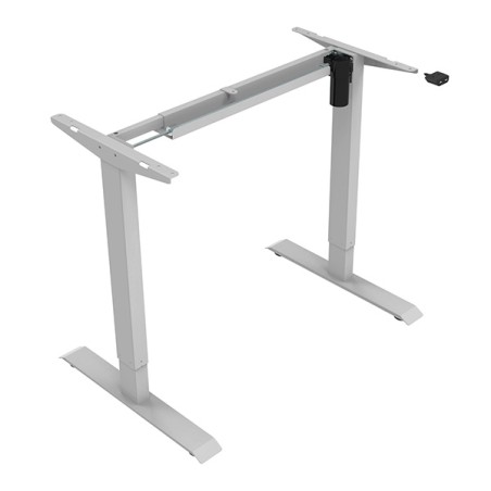 Rám stolu s elektricky nastavitelnou výškou 70 kg nosnost, šedý, DOPRODEJ