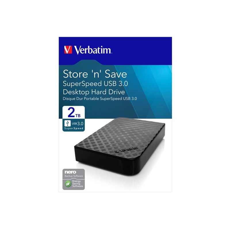 VERBATIM HDD 2TB Store 'n' Save, USB 3.0, GEN II