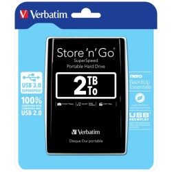 VERBATIM HDD 2.5" 2TB Store 'n' Go USB 3.0, Black