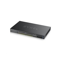 Zyxel GS2220-28HP 28-port L2 Managed Gigabit PoE Switch, 24x gigabit RJ45, 4x gigabit RJ45/SFP, PoE 375 W