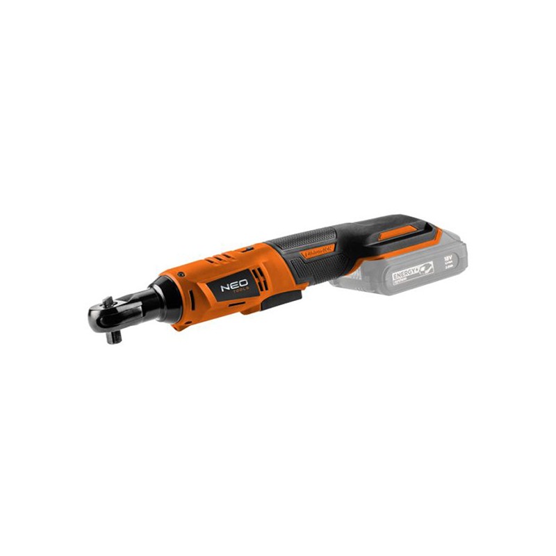 Aku ráčna 18V, velikost šroubů M5-M10, IPx0, 250 ot/min, NEO TOOLS