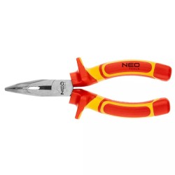 Kleště zahnuté, 160 mm, CRV, leštěné, NEO TOOLS