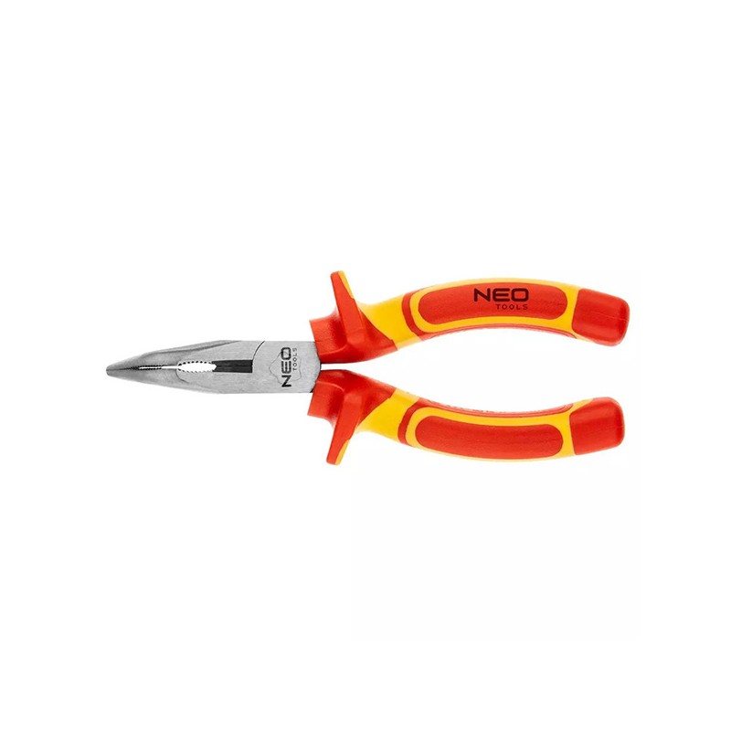 Kleště zahnuté, 160 mm, CRV, leštěné, NEO TOOLS
