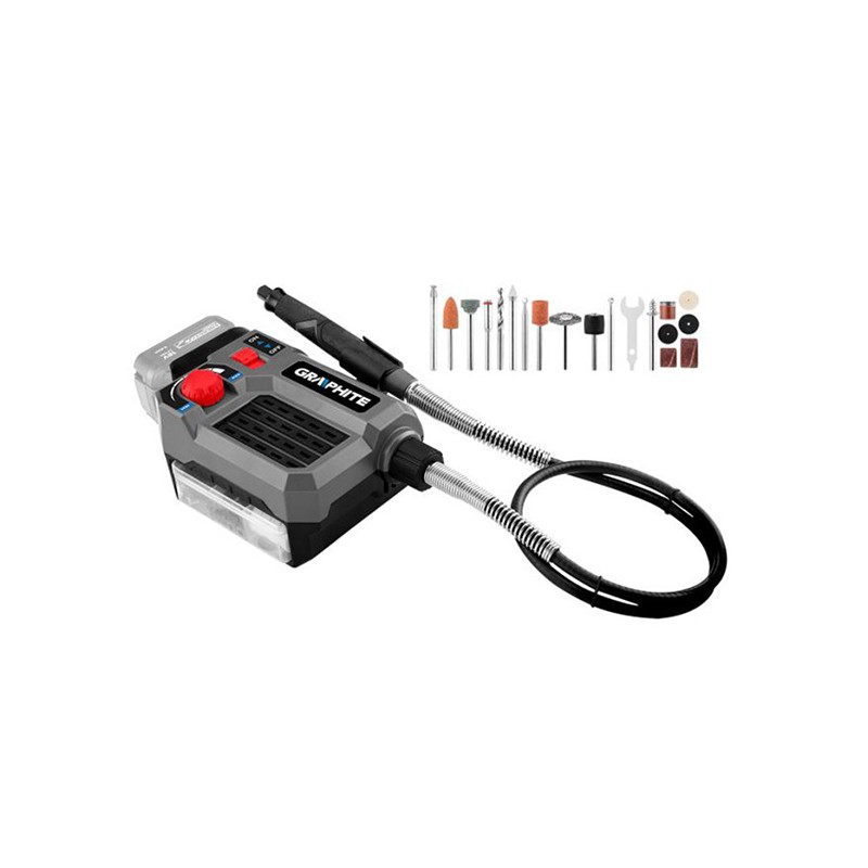 Aku multibruska 58GE107, 18V, Li-ion Energy+, 40 kusů příslušenství, NEO TOOLS