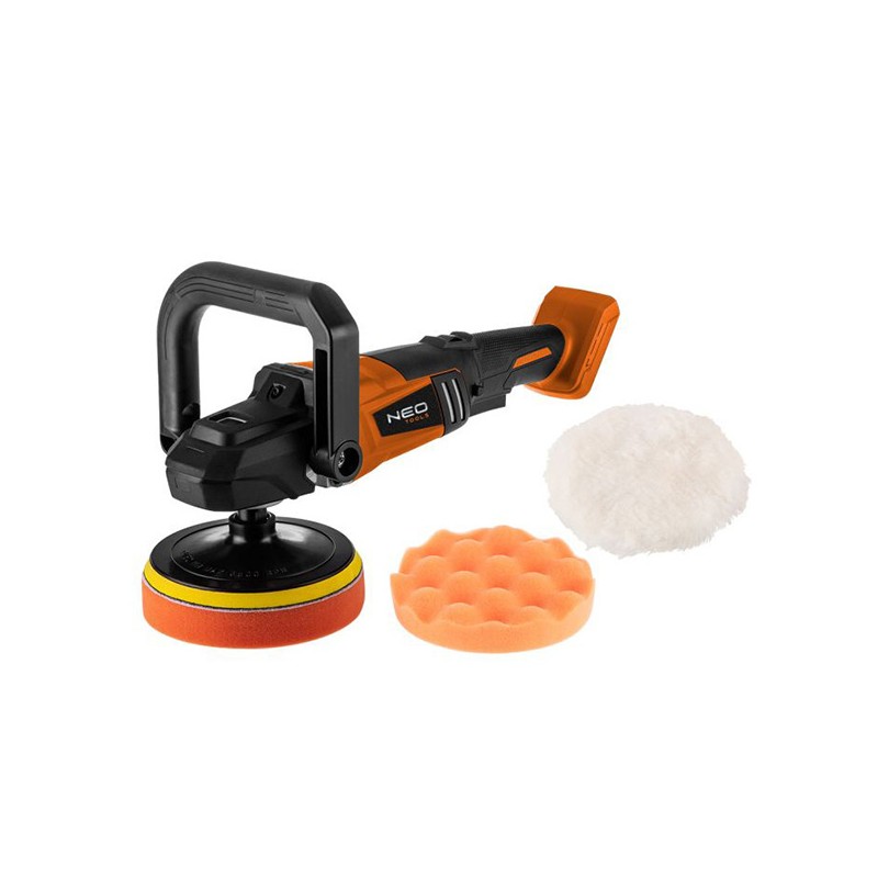 Aku bezkartáčová leštička 04-602, 18V, Li-ion, 6 rychlostí, ergo rukojeť, M14, bez baterie, NEO TOOLS