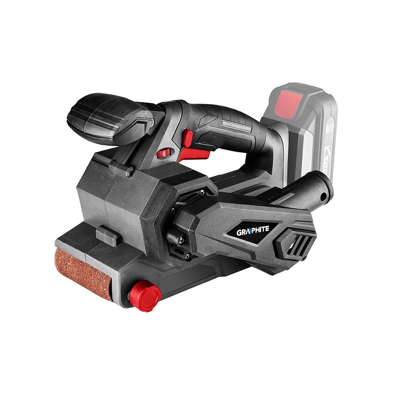 Pásová bruska aku, Li-Ion, ergonomický design, GRAPHITE