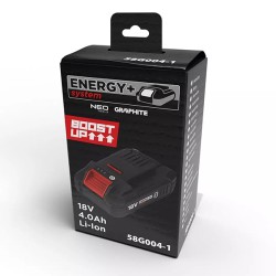 Akumulátor, aku, 58G004-1, 18V, Li-Ion, 4Ah, Energy+, Battery Boost, Graphite