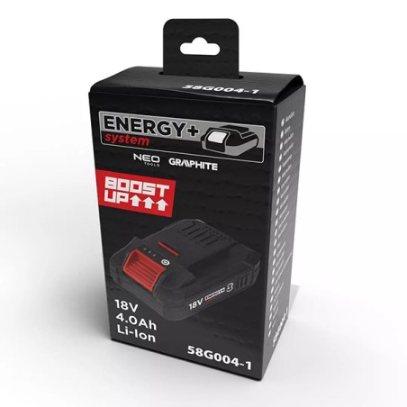 Akumulátor, aku, 58G004-1, 18V, Li-Ion, 4Ah, Energy+, Battery Boost, Graphite
