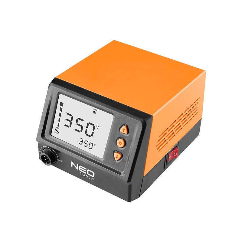 Pájecí stanice 60W, NEO TOOLS LCD displej, ochrana heslem, automatické vypnutí, oranžová