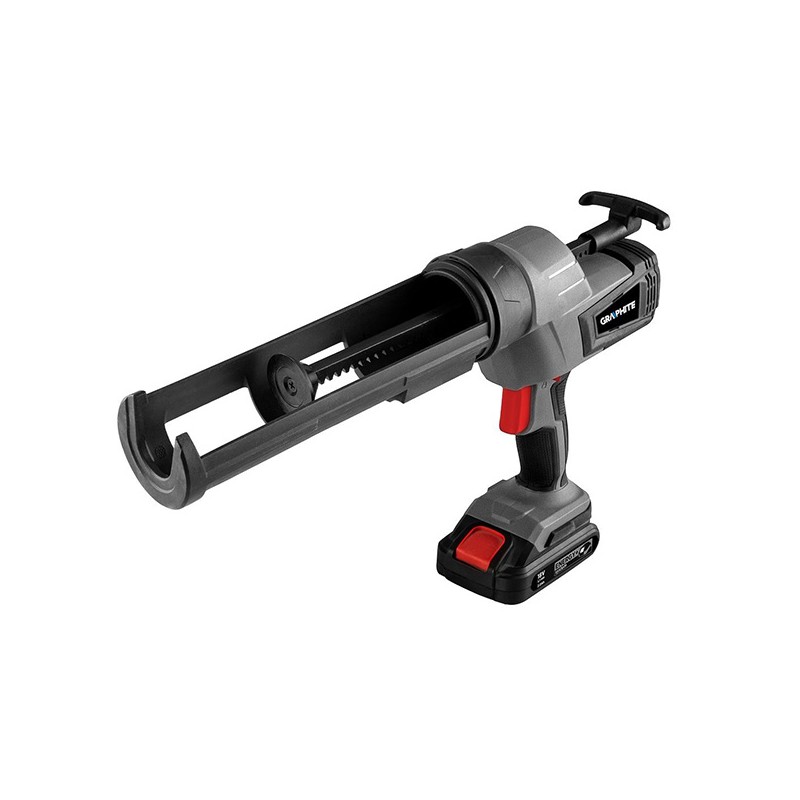 Výtlačná pistole ENERGY+ pro tuby až 310ml Graphite 58GE114, bez baterie, max. tlak 4500N, černá