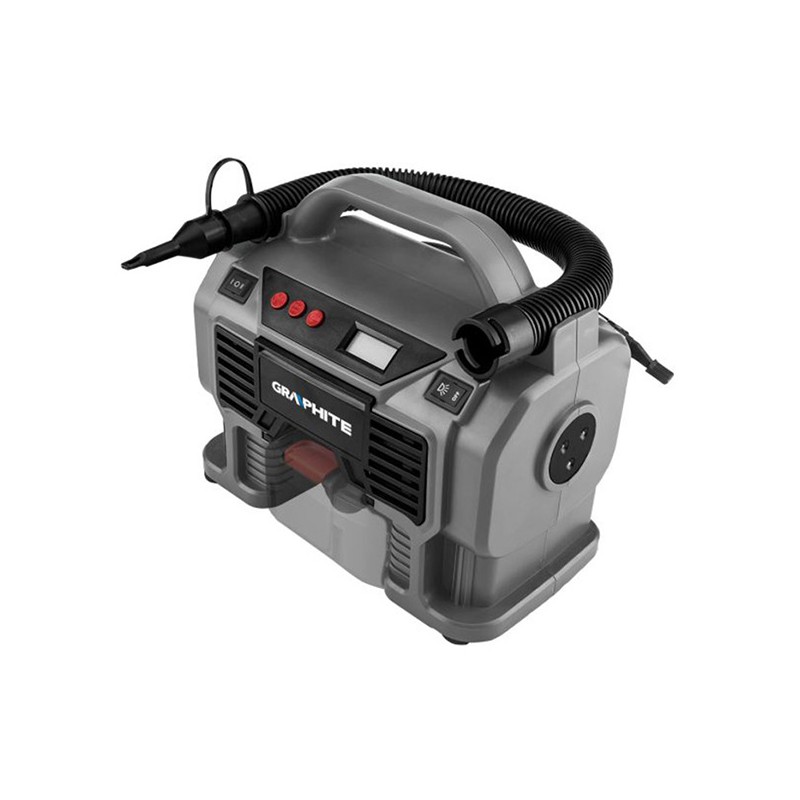 Graphite Aku kompresor 1640g, 12V, max. 11 barů
