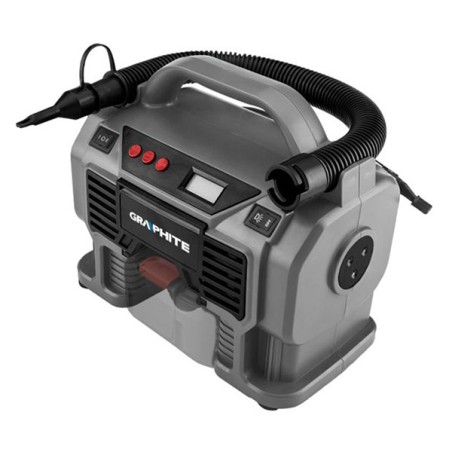 Graphite Aku kompresor 1640g, 12V, max. 11 barů