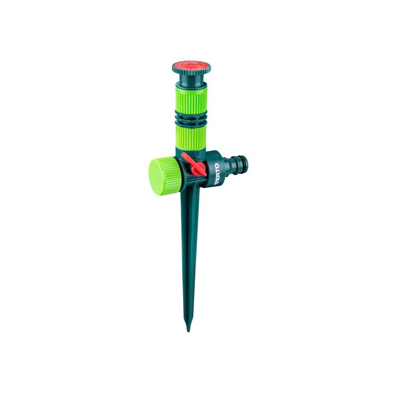 Verto zahradní postřikovač regulace intenzity postřiku, plocha max 78m2, 1/2", zelený, 15G785