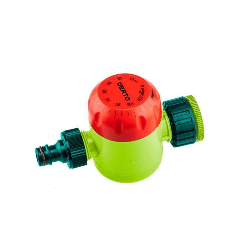 Verto časový vypínač manuální maximální čas vypnutí 120 minut, 1/2" i 3/4", zelený, 15G750, DOPRODEJ