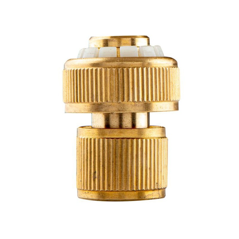 NEO TOOLS rychlospojka s funkcí STOP materiál mosaz, 3/4", zlatá, 15-733