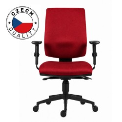 Powerton ERGO HANA Kancelářské ergonomické křeslo, Červené