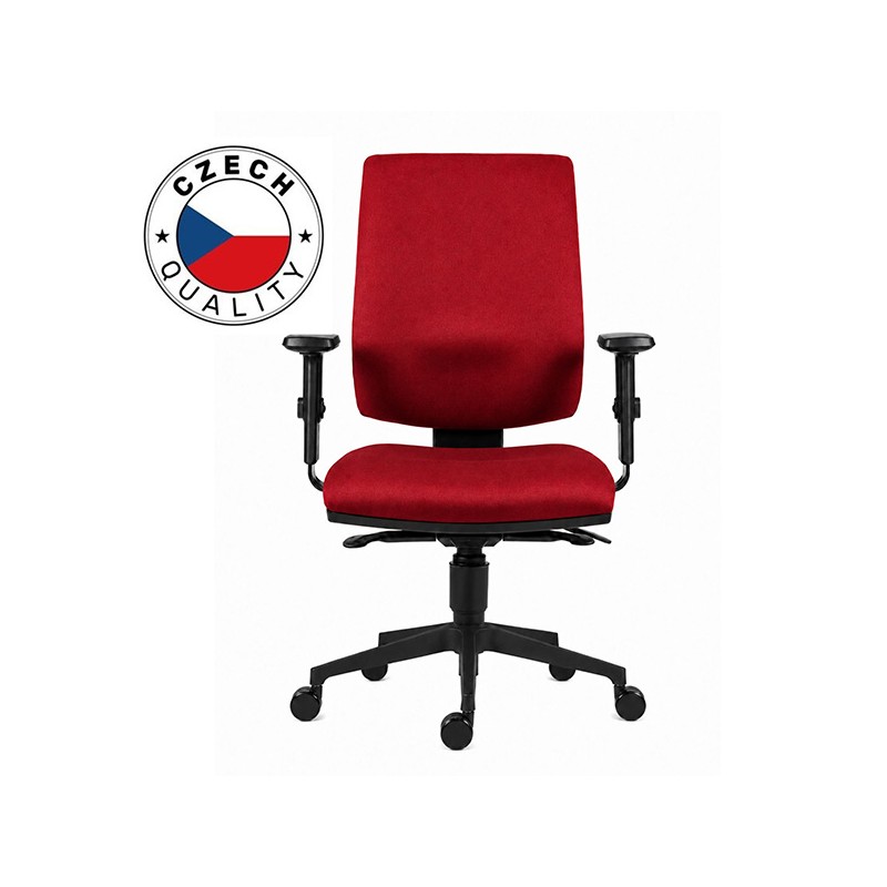 Powerton ERGO HANA Kancelářské ergonomické křeslo, Červené