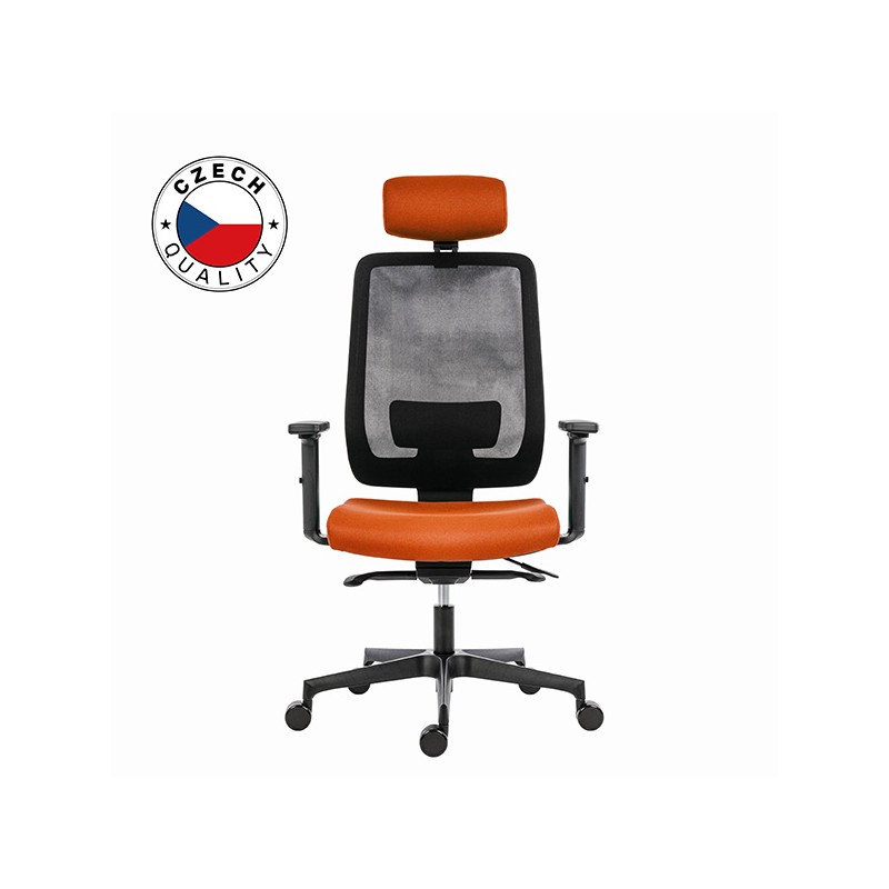 Powerton ERGO LUCIE Kancelářské ergonomické křeslo, Oranžové