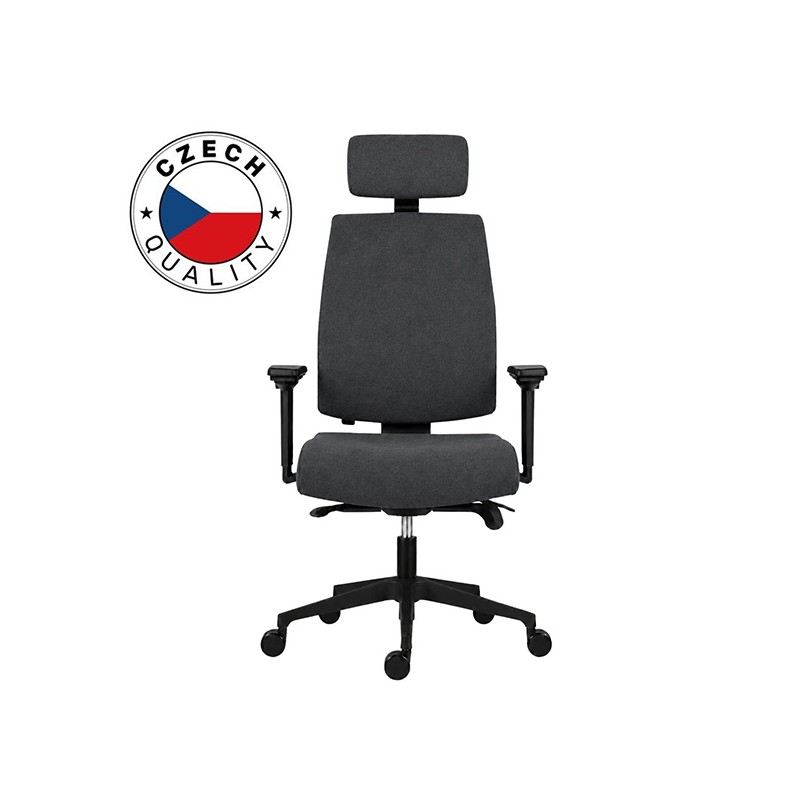 Powerton ERGO JANA Kancelářské ergonomické křeslo, Šedé