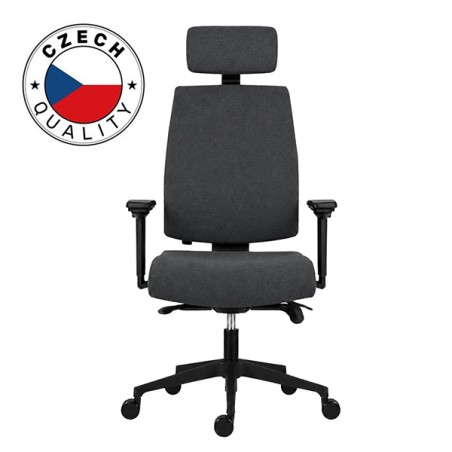 Powerton ERGO JANA Kancelářské ergonomické křeslo, Šedé