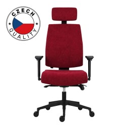 Powerton ERGO JANA Kancelářské ergonomické křeslo, Červené