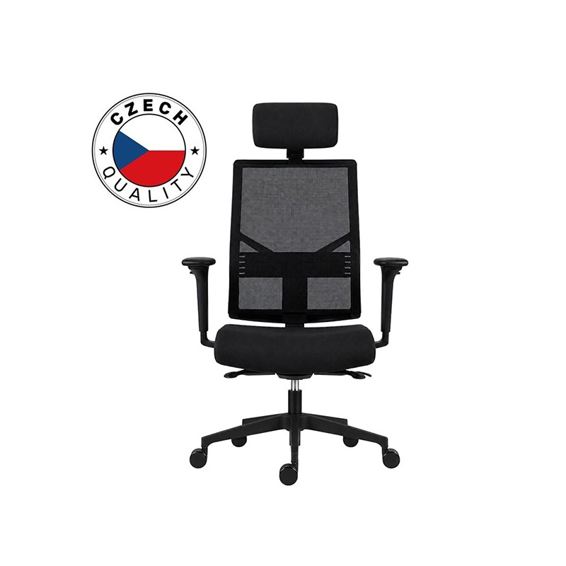 Powerton ERGO MARIE Kancelářské ergonomické křeslo, Černé