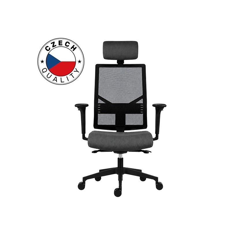 Powerton ERGO MARIE Kancelářské ergonomické křeslo, Tmavě šedé