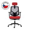 Powerton ERGO TINA Kancelářské ergonomické křeslo, Červené