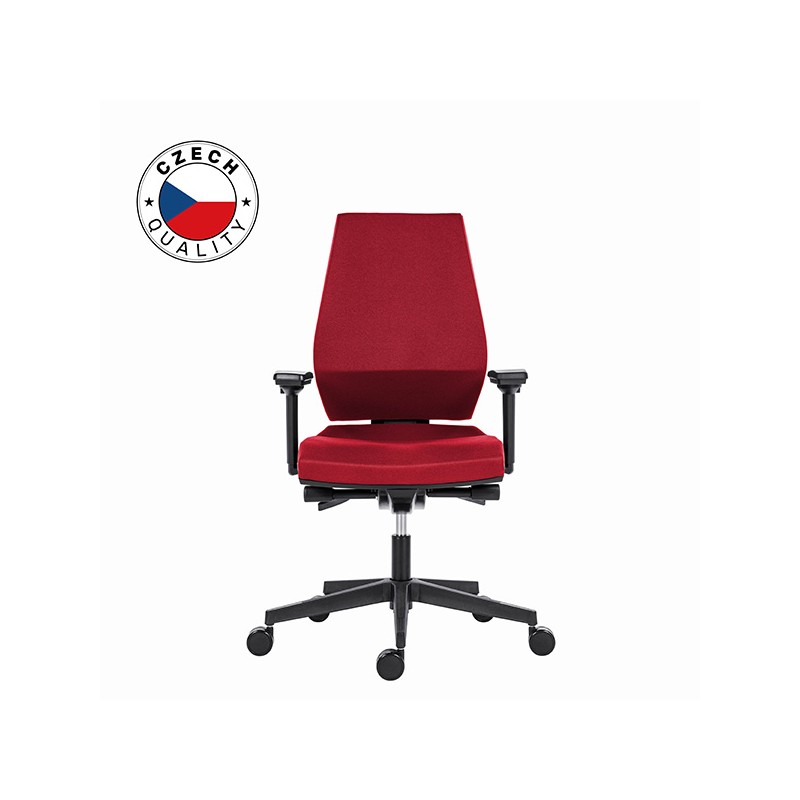 Powerton ERGO SIMA Kancelářské ergonomické křeslo, Červené