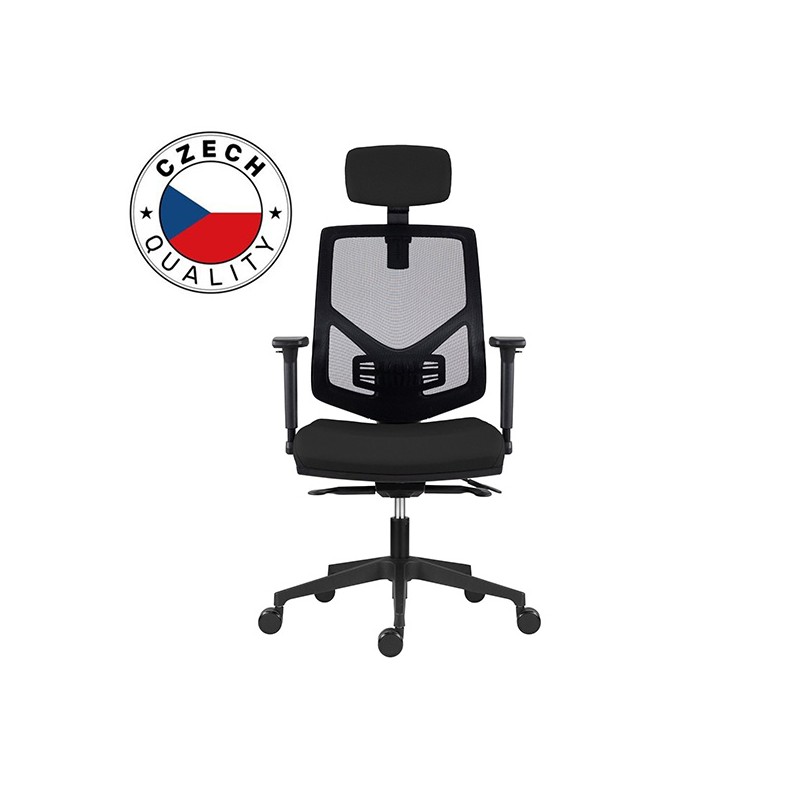 Powerton ERGO TINA Kancelářské ergonomické křeslo, Černé WPCHTINB