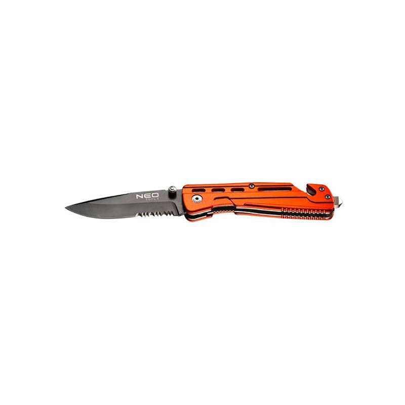 Neo Tools Zavírací nůž, nerezová ocel, 20mm, 9mm, 63-026, nylonové pouzdro