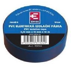Emos Izolační páska PVC 15/10 modrá
