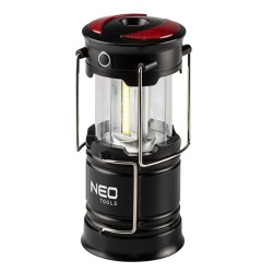 LED kempingové světlo 3v1, 3xAA, hliník, černá, 3 druhy svícení