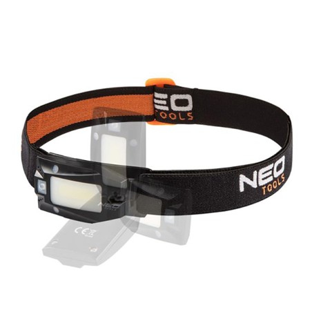 Čelovka nabíjecí, 500 mAh, hliník, černá, senzor pohybu, IPX4