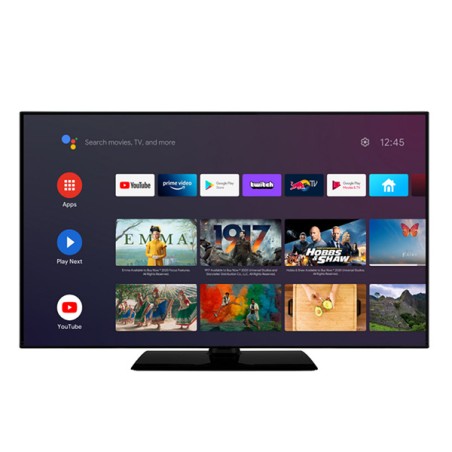 Televize Orava, LT-ANDR43 4K1, 43", 4K UHD 3840 x 2160, 50/60 Hz, černá, Android TV