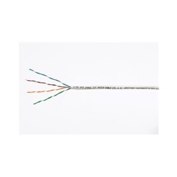 UTP kabel LYNX, Cat5E, licna(lanko), PVC, Dca, šedá, 305m